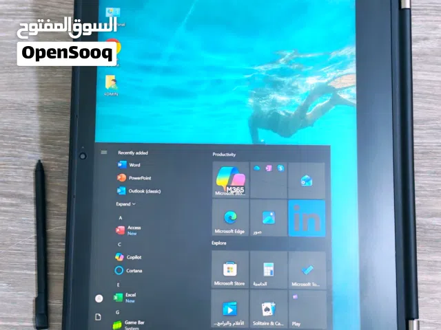 لابتوب بغنيك عن جهازين وفي حالة الوكاله 2in1 FULL TOUCH ومع قلمه الاصلي