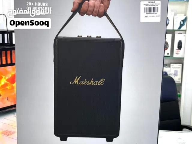 Marshall Tufton 80 Watt Wireless Bluetooth Portable Speaker (Black & Brass)