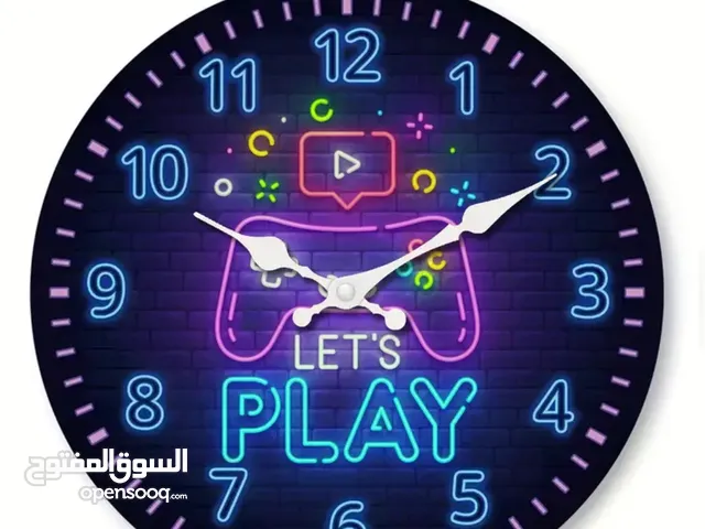 WICHLIFE Gaming Clock Neon Glow Retro Game Controller Bedroom & Game Room Decor Negotiable CASH