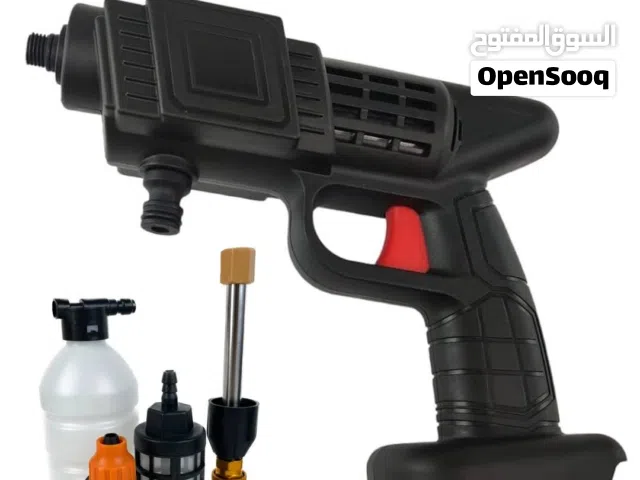 نظافة سريعة وسهلة!  محمول وخفيف ، ضغط 150 بار  بطارية 48 فولت ، مقاوم للماء فوهات متعددة