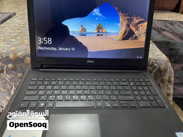 لابتوب ديل مستعمل السعر 110 دينار قابل للتفاوض