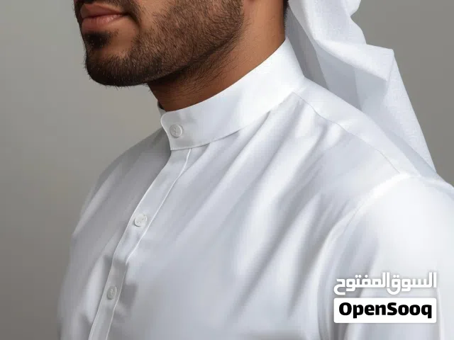 تفصيل دشداشة رجالية كويتية حسب الطلب   خياطة ممتازة • مقاس مضبوط • تسليم سريع قبل العيد