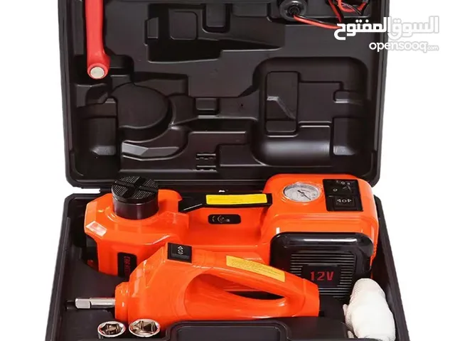 أقوى رافعة سيارة مع معبي هواء ومفك كفرات 4 في 1 الكهربائية الهيدروليكية سيارة جاك عدة 12 فولت 5 طن