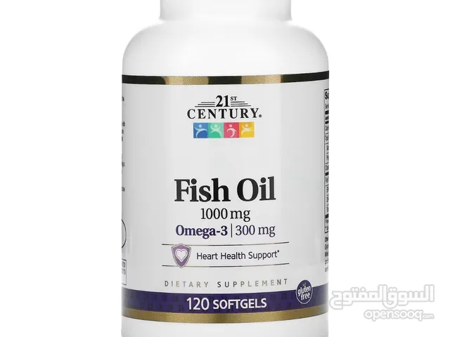 اوميجا 3 زيت سمك 1000 ملي جرام (120 حبه ) Omega 3 fish oil 1000 mg ( 120 softgels )