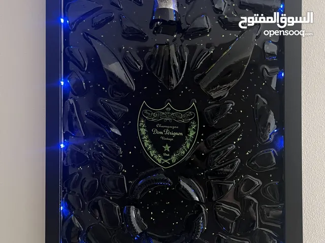 Dom Perignon Champagne LED light Broken Bottle unique Art Frame wall hanging decor black decoration