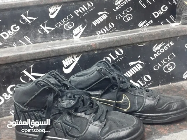 Nike - سنيكر برقبة x FAUST SB Dunk - unisex - الجلد/المطاط/القماش - 10 - أسود