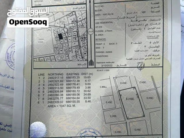 Residential Land for Sale in Al Sharqiya Bidiya
