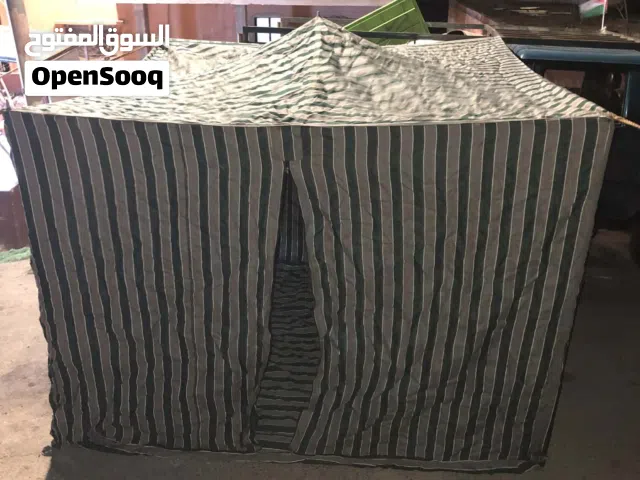 خيمه تخيم تفصيل بحاله الوكاله مع كامل اغراضها. ... المساحه الخيمه 3/3