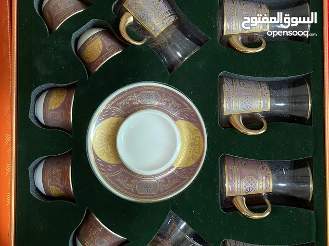 طقم كاسات  تركي نوع فاخر شاي+فناجين قهوه عربيه