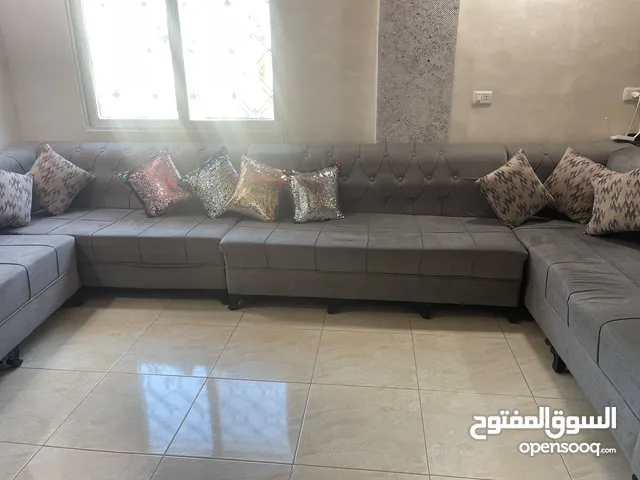 كنب 14  مقعد قماش أمريكي لون رمادي للبيع