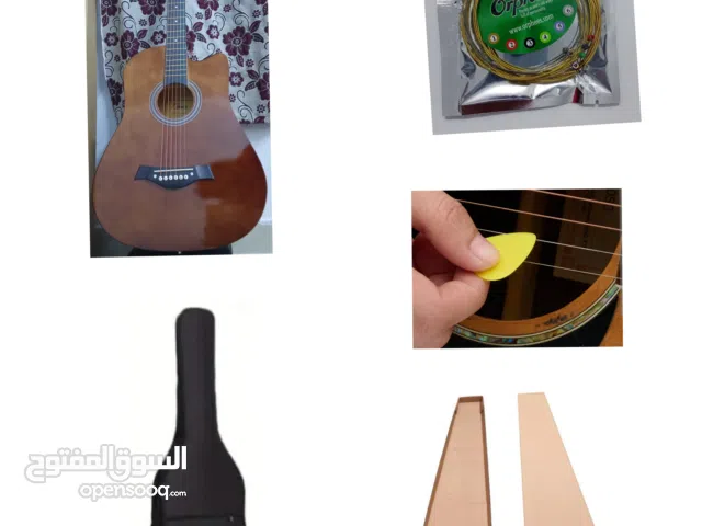 جيتار مع صندوق وحزام وبيك