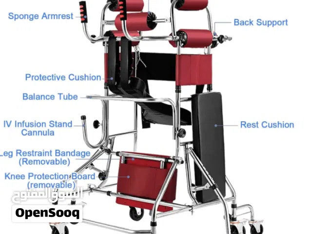 مشاية بي 8 عجلات شوي احتياجات خاصة مزودة بفرامل