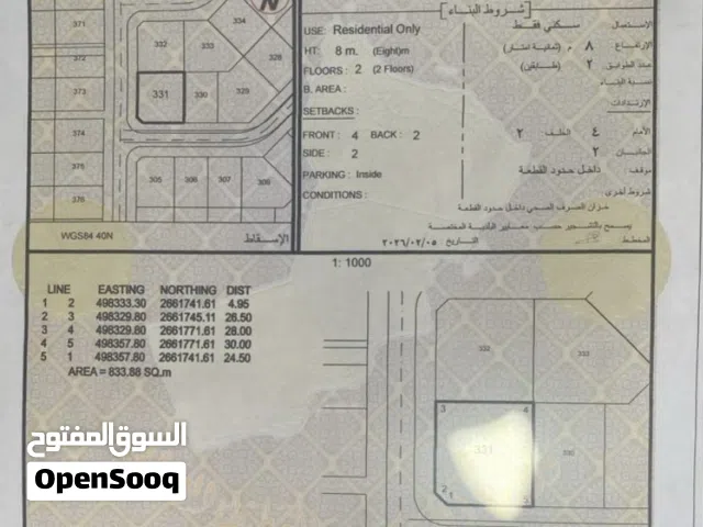 ارض سكنيه للبيع فقط 12