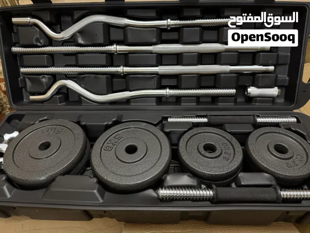 حقيبة حديد 55Kg (أكبر حجم) الغنية عن التعريف كرسي حامل للبار قابل للطي (عادي ومائل)