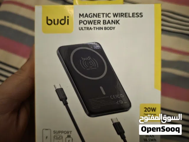 باور بانك مغناطيسي ذكي budi بقوة 5000mAh (شبه جديد) - بوشر