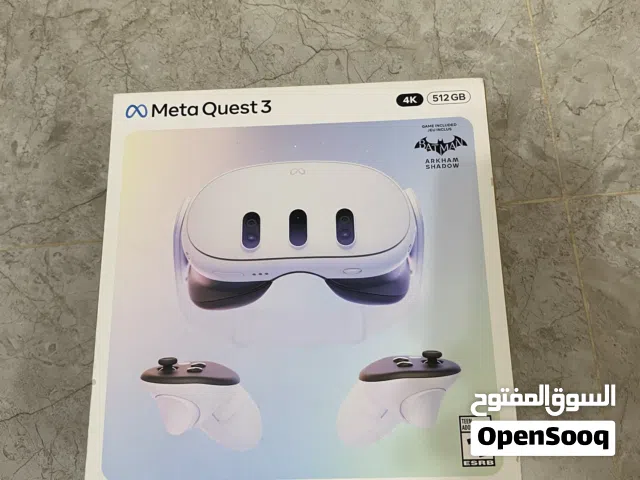 ميتا كويست 3 جديد بقراطيسه و فواتيره مستخدم مرتين او ثلاثه فقط
