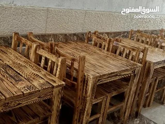 كراسي  قهوة  مطبخ  مطعم  كفيه  جلسات طاولات  حسب الطلب