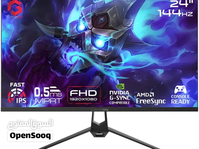 GAMEON Essential Series Gaming Monitor, 24 IPS Display, FHD Resolution, 144Hz Refresh Rate, 0.5ms