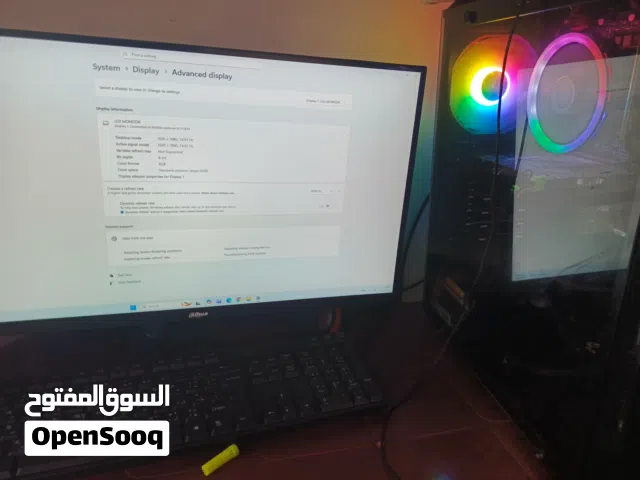 pc gaming  كرت شاشة rtx 1650  16 ram  500 nvme ssd  core i3 جيل عاشر