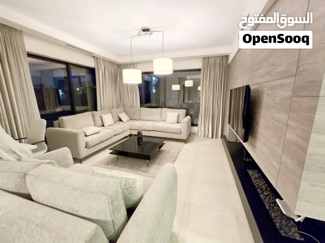 عبدون شقة فخمة مفروشة بالكامل للإيجار السنوي مطله مكونه من 2 نوم