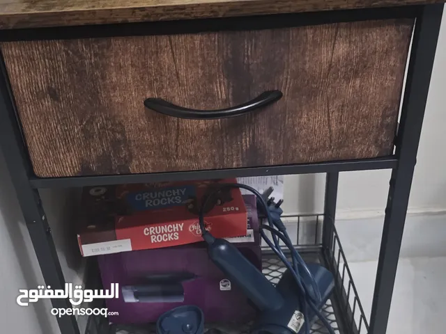Forthcan Nightstand End Table with Open Shelf