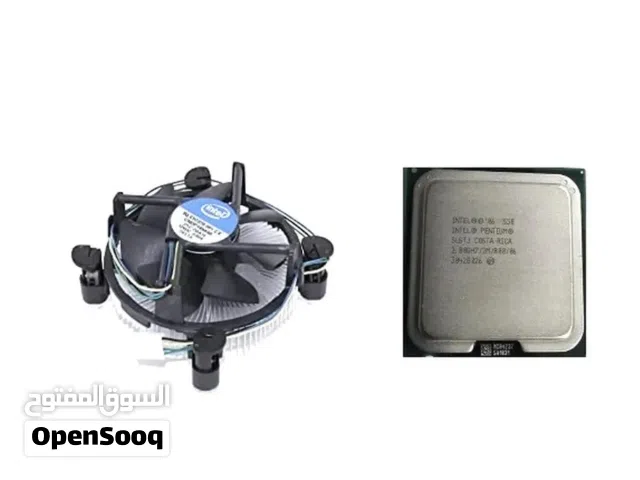 مروحة معالج كمبيوتر lga775 + معالج   CPU بنتيوم 630