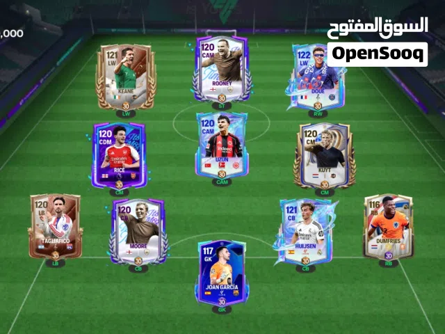 حساب FC mobile ovr121 بثمن 1200dhمغربي