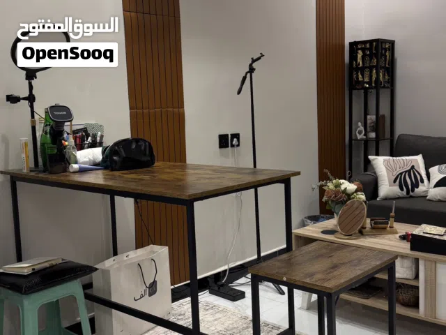 Table, High chairs and sofa