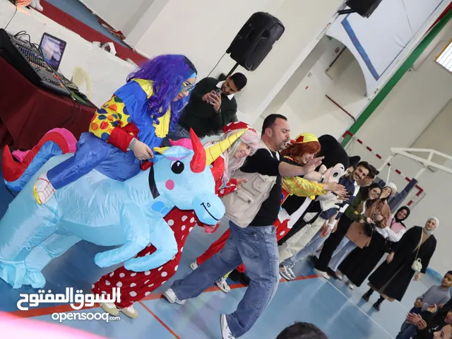شخصية كرتونية يونيكورن _Unicorn لأعياد الميلاد وحفلات الأطفال