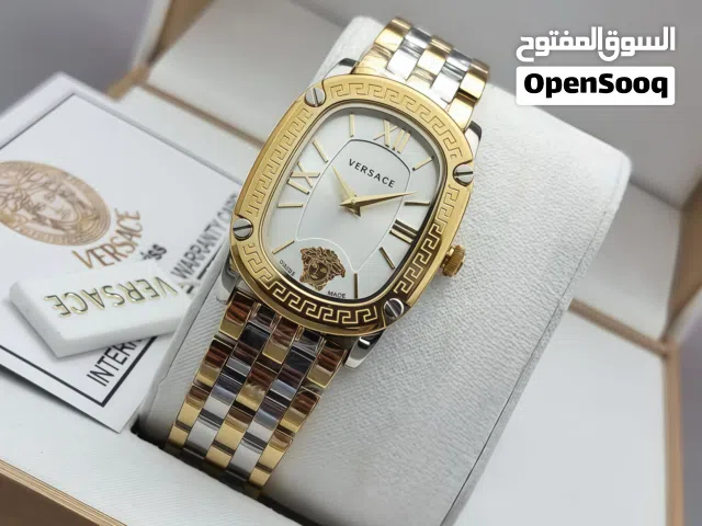 ساعة Versace النسائية — فخامة إيطالية تليق بذوقك الرفيع متوفر حصرياً لدى لوكسيا للساعات والفن اليدوي