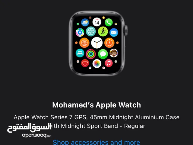 Apple Watch Series 7 45mm Midnight Alu Mid sport Band GPS