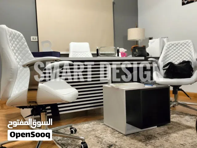 مكاتب مدير مكاتب موظفين خليات عمل وركستيشن كاونتر استقبال متاح جميع الاثاث المكتبي