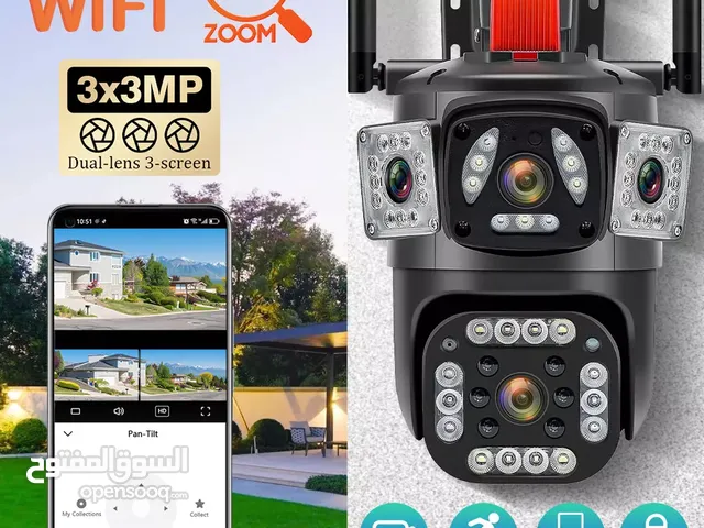 9MP Dual Lens Security Camera Wireless 4K HD WiFi PTZ Home Outdoor CCTV IR Cam