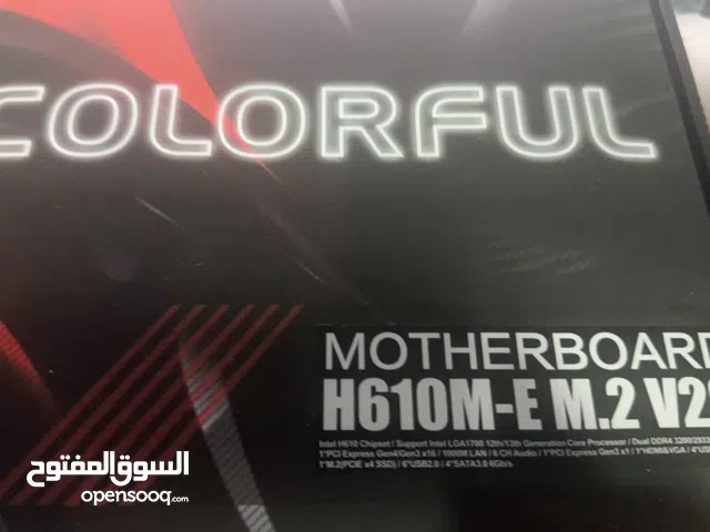 مذربورد من شركه كلرفول فئه h610 m ام دوت 2 motherboard from the company colorful h610m with m.2 slot
