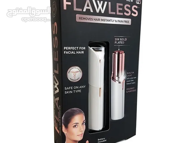 قلم ازالة الشعر الذهبي جهاز فلوليس لإزالة شعر الوجه و الحواجب FLAWLESS يعمل بالشحن مع ضوء تحديد