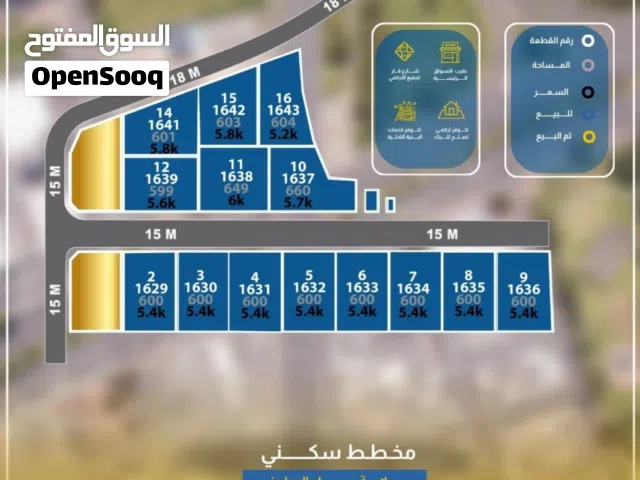Residential Land for Sale in Al Batinah Saham