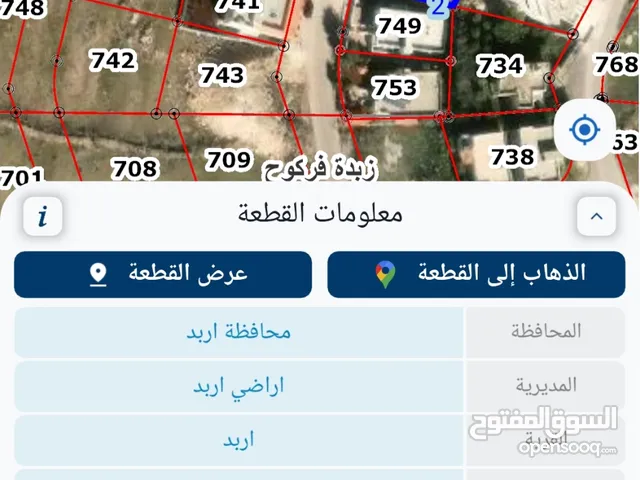 Residential Land for Sale in Irbid Zabda