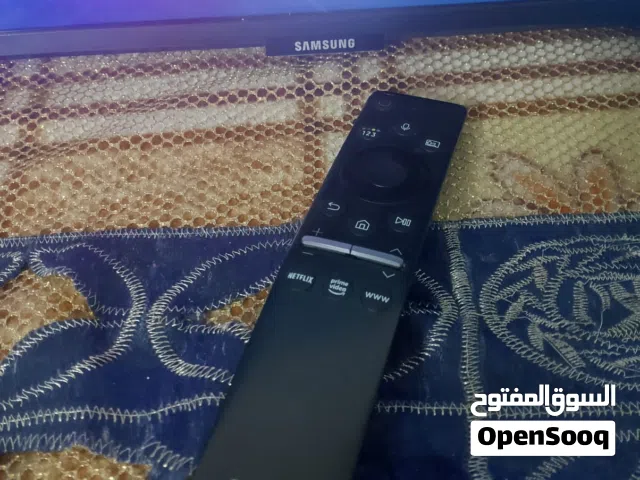 شاشه نوع سامسونج 55 بوصه فل سمارت  نظام تايزون احدث اصدار 2025 رسيفر داخلي ناطق صوتي ريموت ناطق وقاع