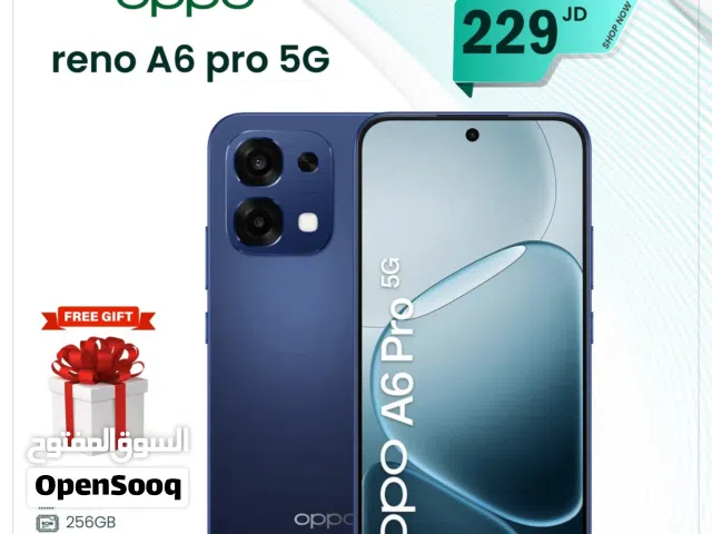 هاتف أوبو  رينو Reno A6 pro 5G on بسعة 256 جيجابايت