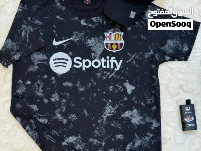 تيشيرت برشلونة رجالي شبابينسائي بناتي