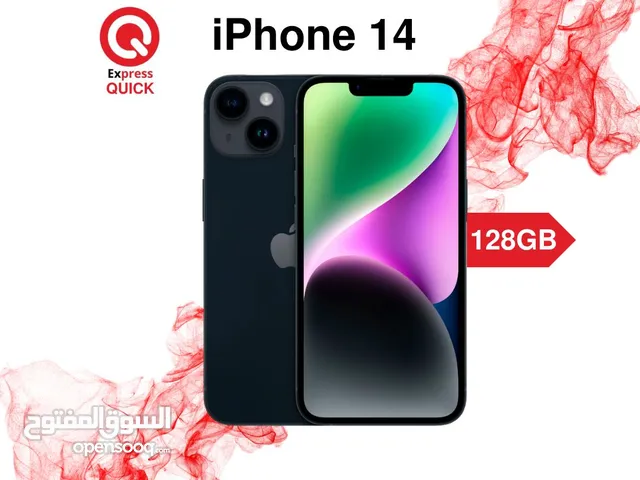 IPHONE 14 ( 128GB ) NEW /// ايفون 14 ذاكره 128 جيجا الجديد كليا