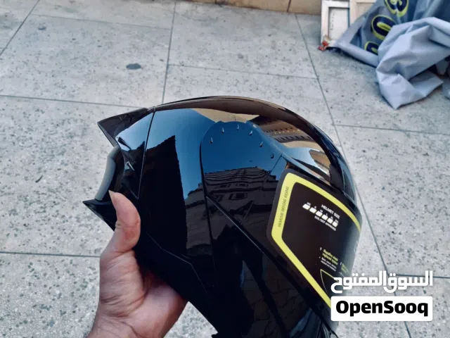 خوذه اور چنالcromn جديده زيرو تفتح Ls2 اللون اسود اسكرينا فمي المقاس xl  ببلاش$