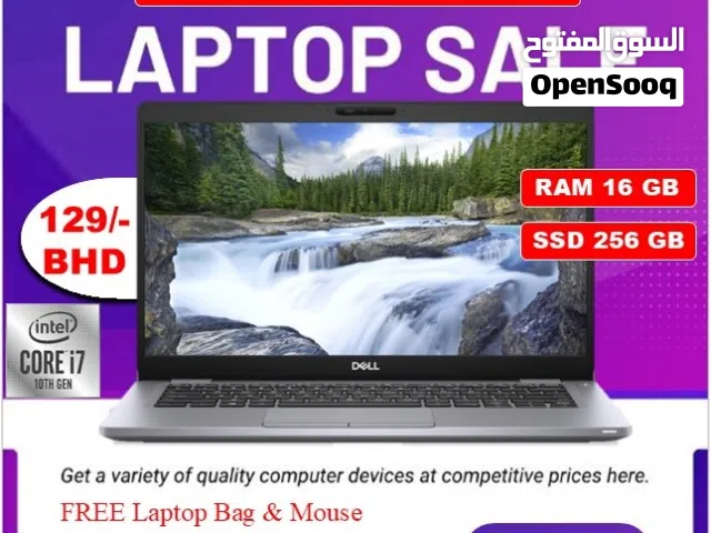Dell Core i7 10th Gen Laptop 16GB RAM 8GB Ultra HD Graphic FREE Bag & Mouse