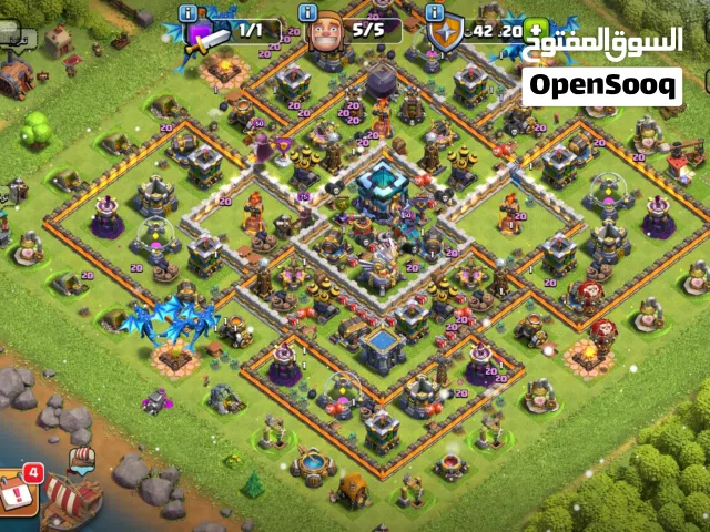 حساب كلاش او كلانس تاون 13