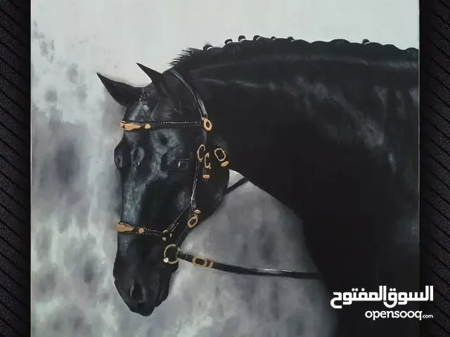 horse oil painting on canvas