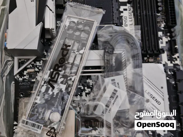 مذربورد asrock steel legend b450 am4 جديدة