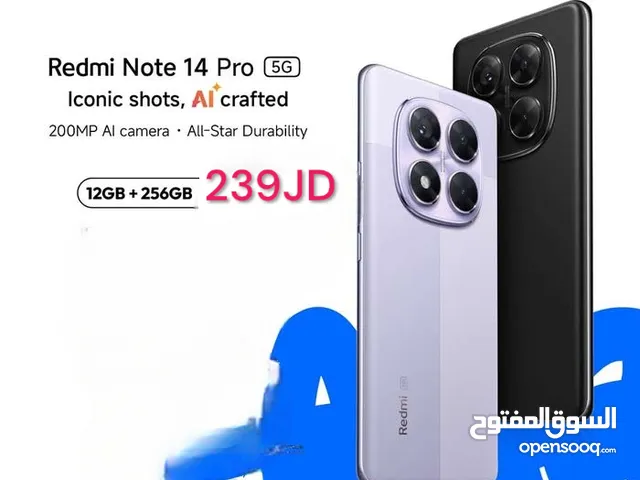 Redmi Note 14 Pro 5G  12Ram  ريدمي نوت نوت كفالة الوكيل الرسمي