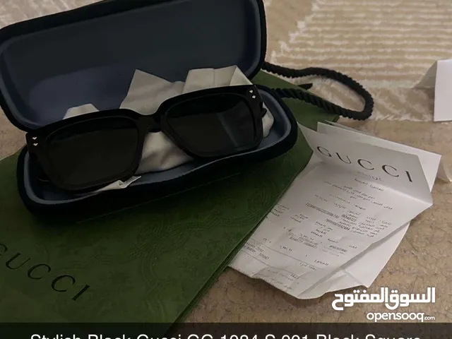 نظارة كوجي اصليه Stylish Black Gucci GG مطلوب 1200 1084 S 001 Black Square