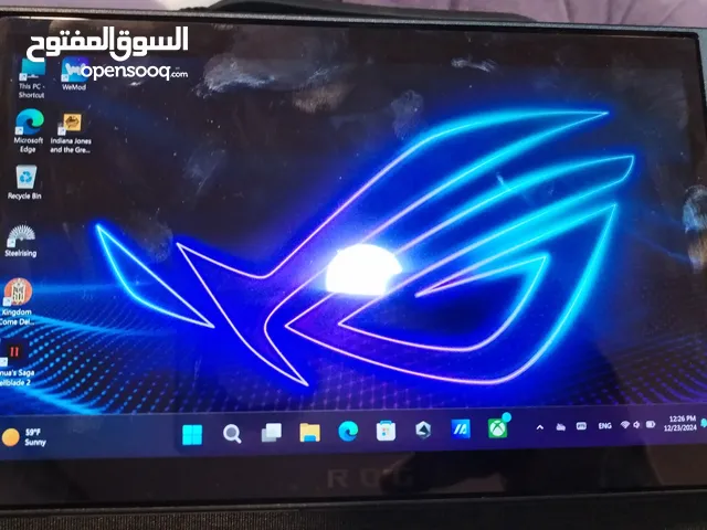 للبيع asus rog ally x جديد فقط مفتوح كارتون التفاصيل بالوصف مع جنطة هدية