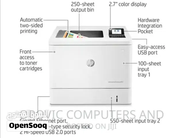 HP COLOR LASER JET ENTERPRISE M544 PRINTER. very lightly used.
